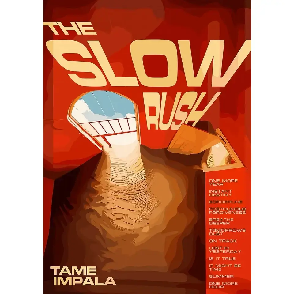 THE SLOW RUSH Poster , Rock Bands Music Posters Prints Wall Art Home Decor