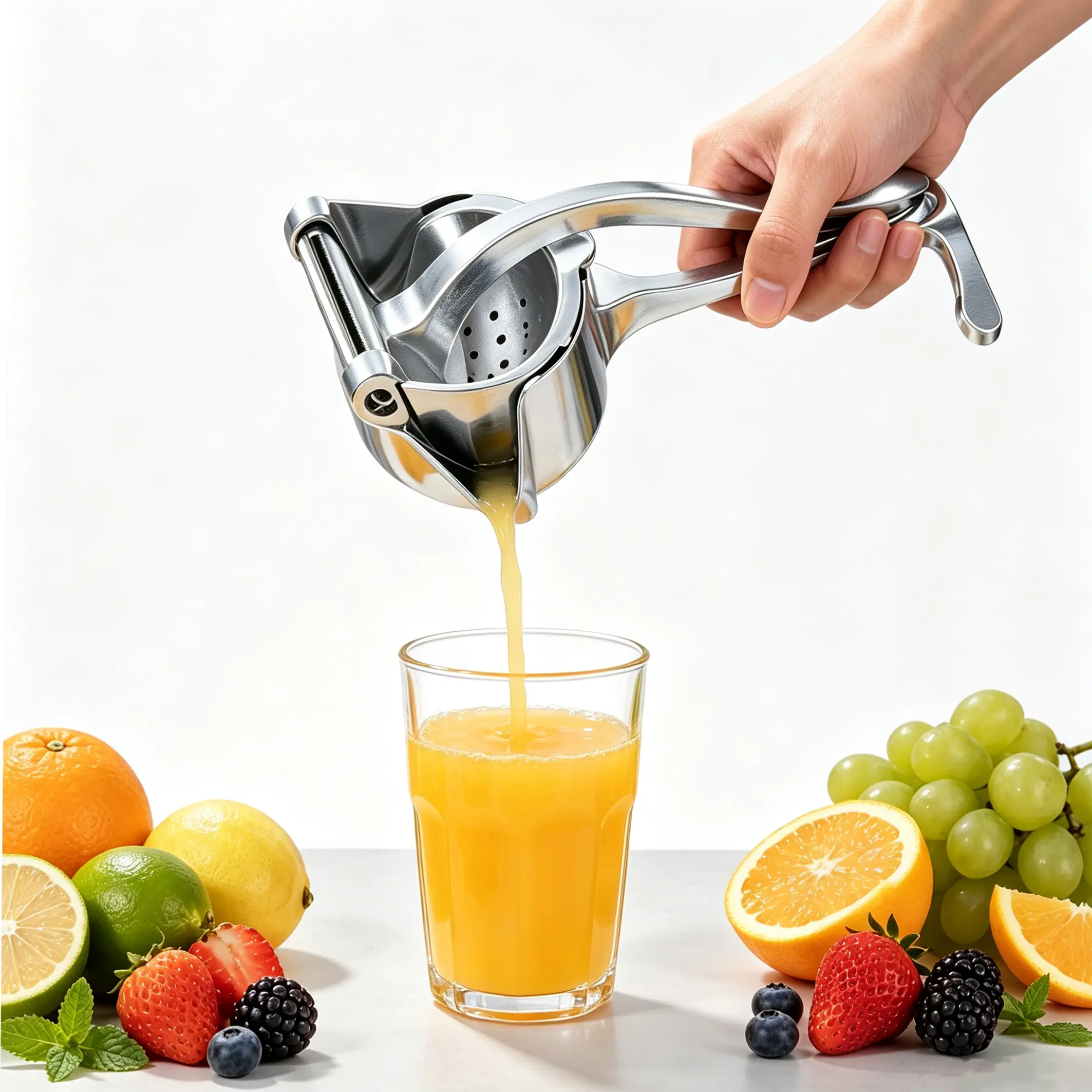 Manual Fruit Juicer | Make Fresh Juice Anywhere For Picnic & Kitchen  Hand Press Juicer Squeezer, Must-Have Kitchen Utensil for Fresh Juice