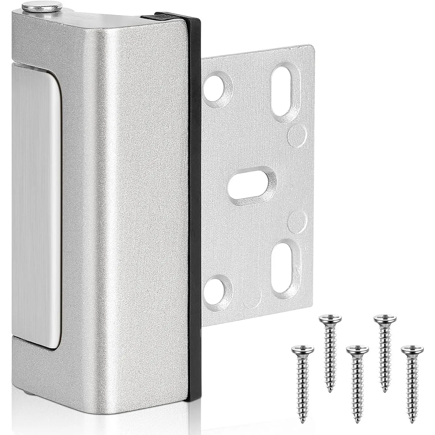 Home Security Door Lock, Door Reinforcement Lock Withstand 800lbs for Inward Swinging Door, Door Locks for Kids Safety, Flip Door Lock Latch, Childproof Night Lock, Door Security Front Door Child Safety Lock, #FathersDayGift