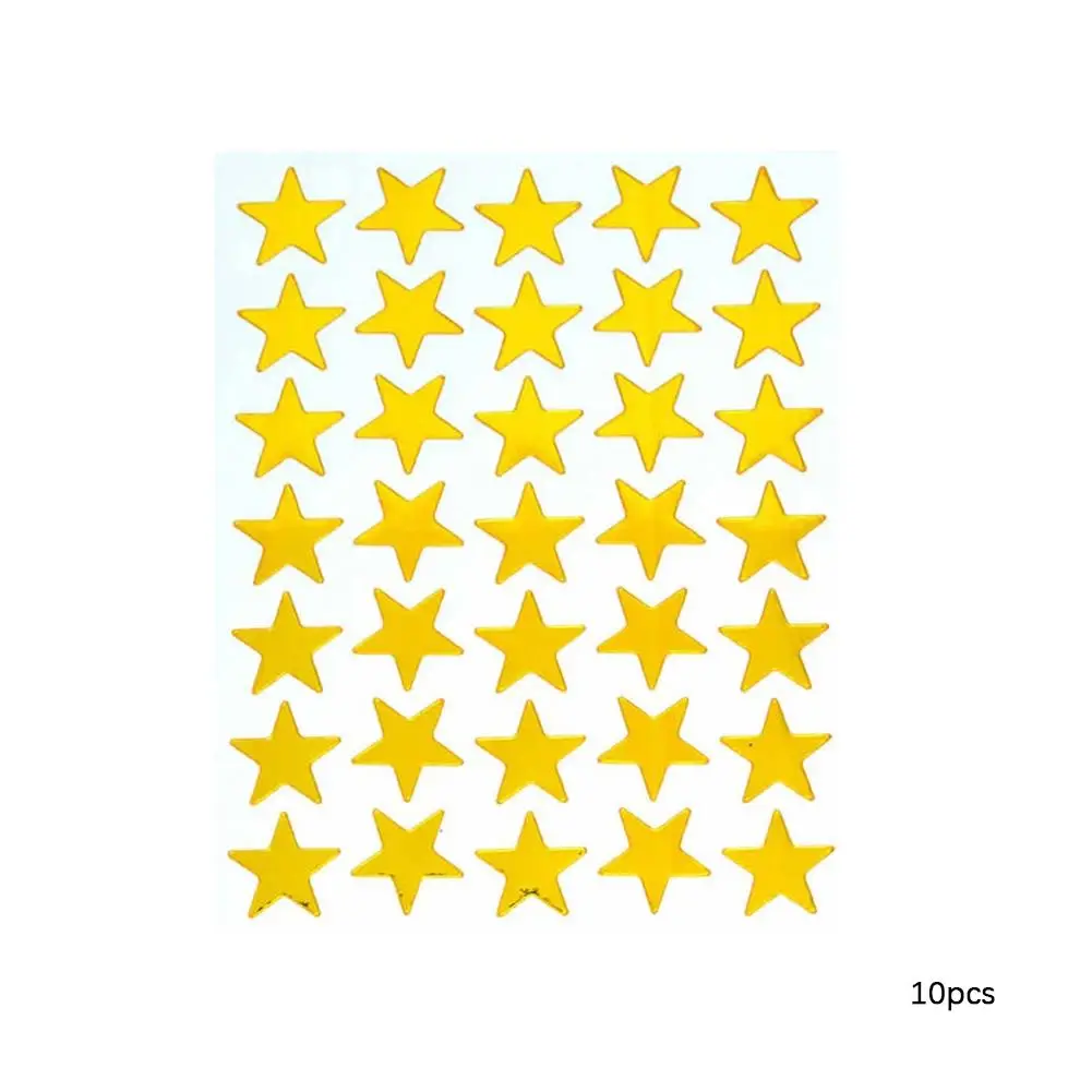 Star Pattern Sticker, 10 Sheets/Set Multi-purpose Sticker for DIY Crafts, Decorative Sticker for Car Bike Laptop Phone Luggage Guitar Water Bottle, Wa