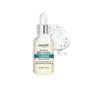 Night Time Retinol Serum for Face – Anti-Aging with Hyaluronic Acid, Vitamin E, and Organic Ingredients for Wrinkles and Acne Skincare Smooth