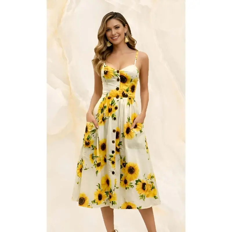 sunflower wedding dress - TikTok Shop