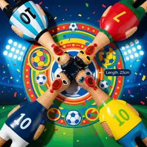 Squeaky Chicken Soccer Toy, US-Canada-Mexico World Cup Soccer Toy, Funny Prank Squishy Toy