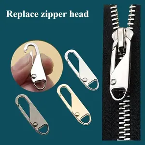 6Pcs Multifunctional Replacement Zipper Pulls, Multi-color Easy Install Detachable Zipper Heads, Fashion Slider for Bags Clothes Jackets Backpacks, Ideal Holiday Festival Gifts