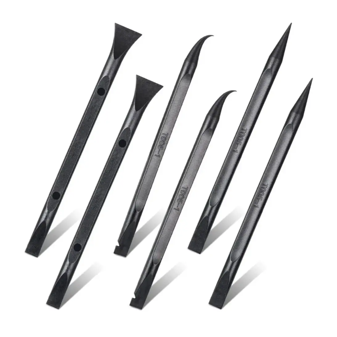 6 Pieces Non-Scratch Plastic Scraper Tools Carbon Scraper Small and Narrow Fiber Plastic Scraper Label Lottery Ticket Scraper Gum Scraper Multi-Purpose Easy for Tight Spaces, Crevices, Most Surfaces, carton box letter envelop opener