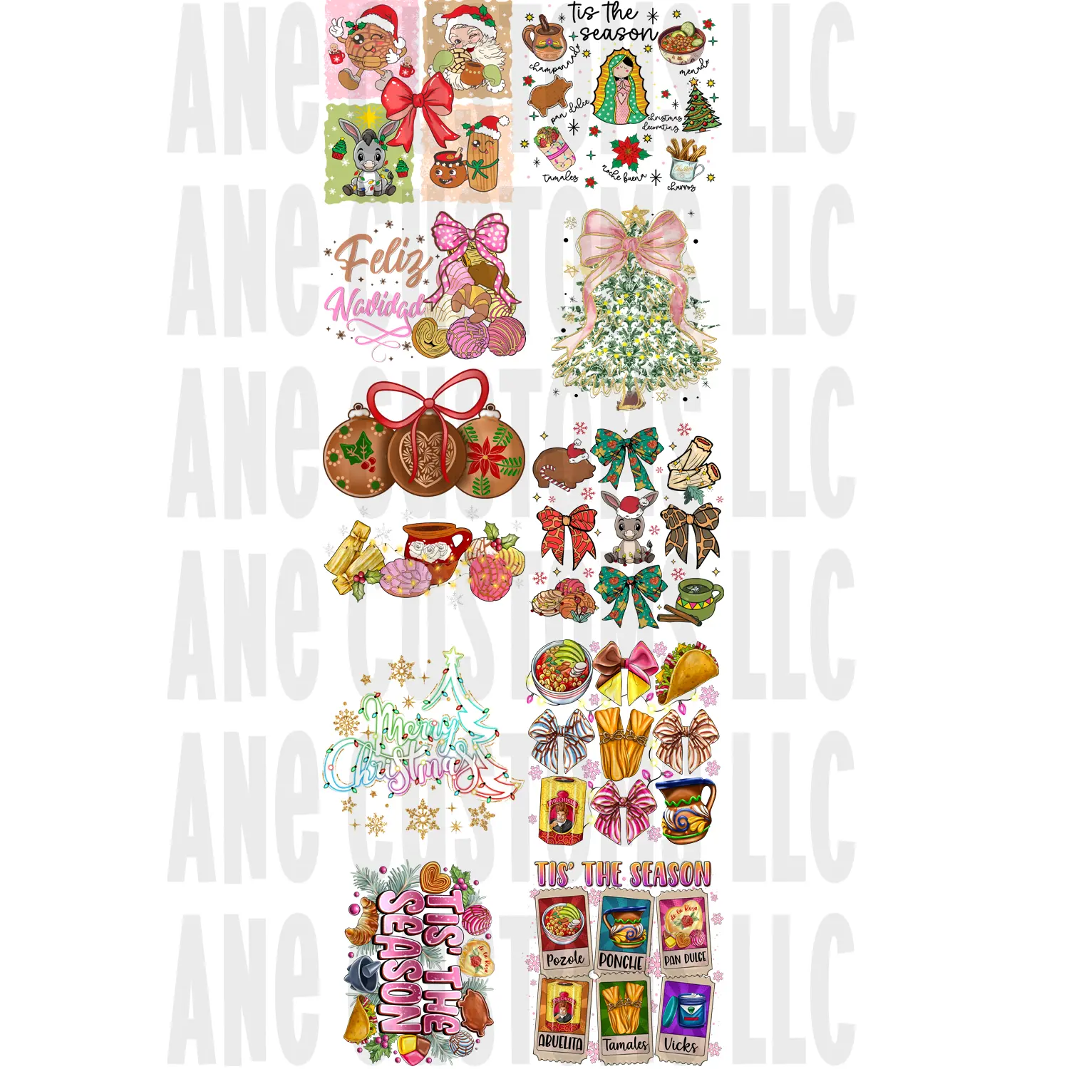 hispanic christmas gang sheet#2 hispanic christmas gang sheet#2