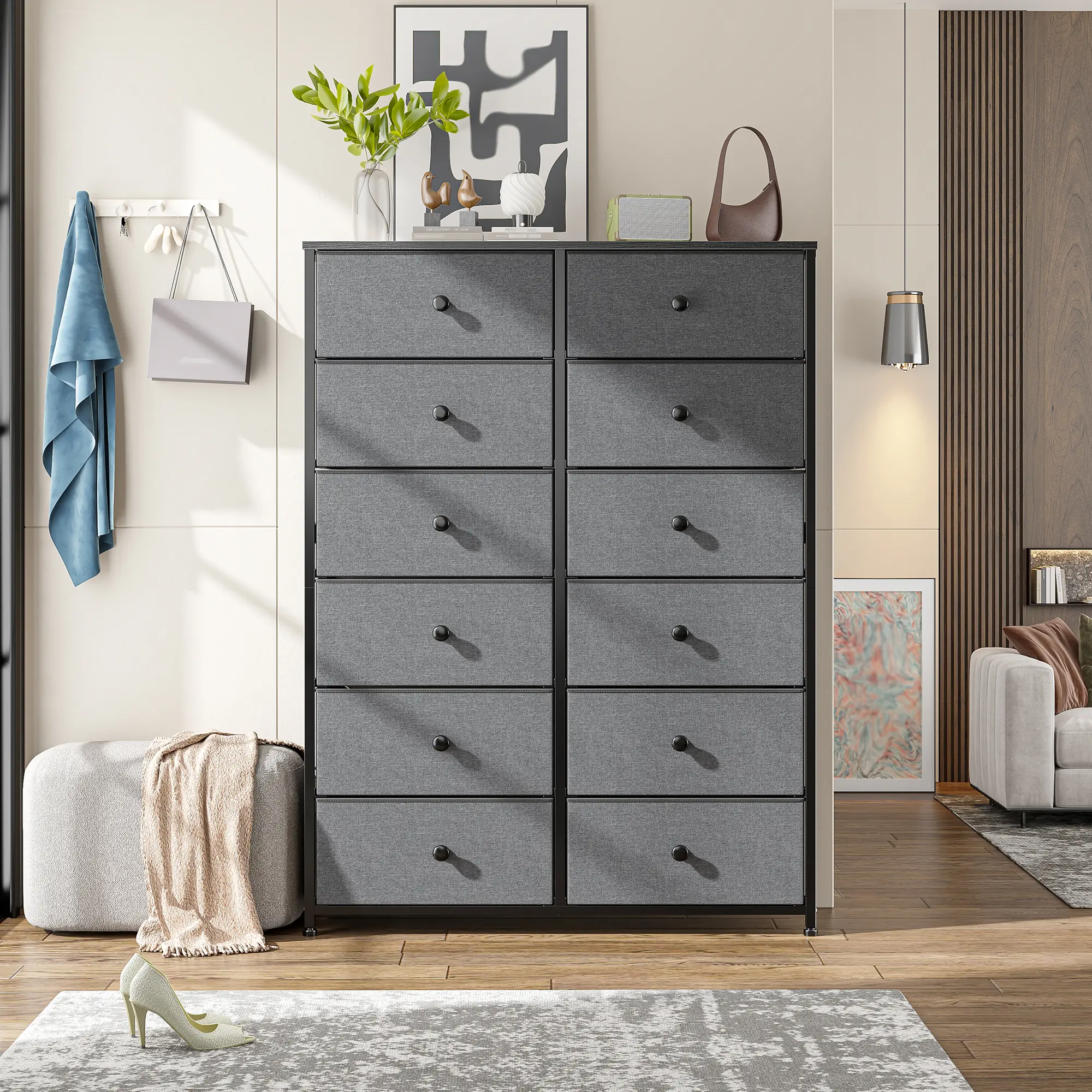 12 Drawers-Gray