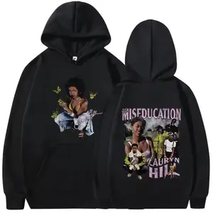 Miseducation of Lauryn Hill Graphic Pullover Hoodie Retro Long Sleeve Style