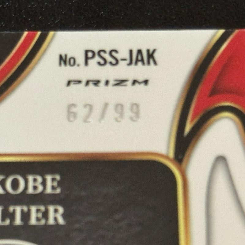 BASKETBALL- 2024–25 Panini Select - Ja’Kobe Walter Prime Selections Rookie Auto Patch /75 Rookie  - Toronto Raptors
