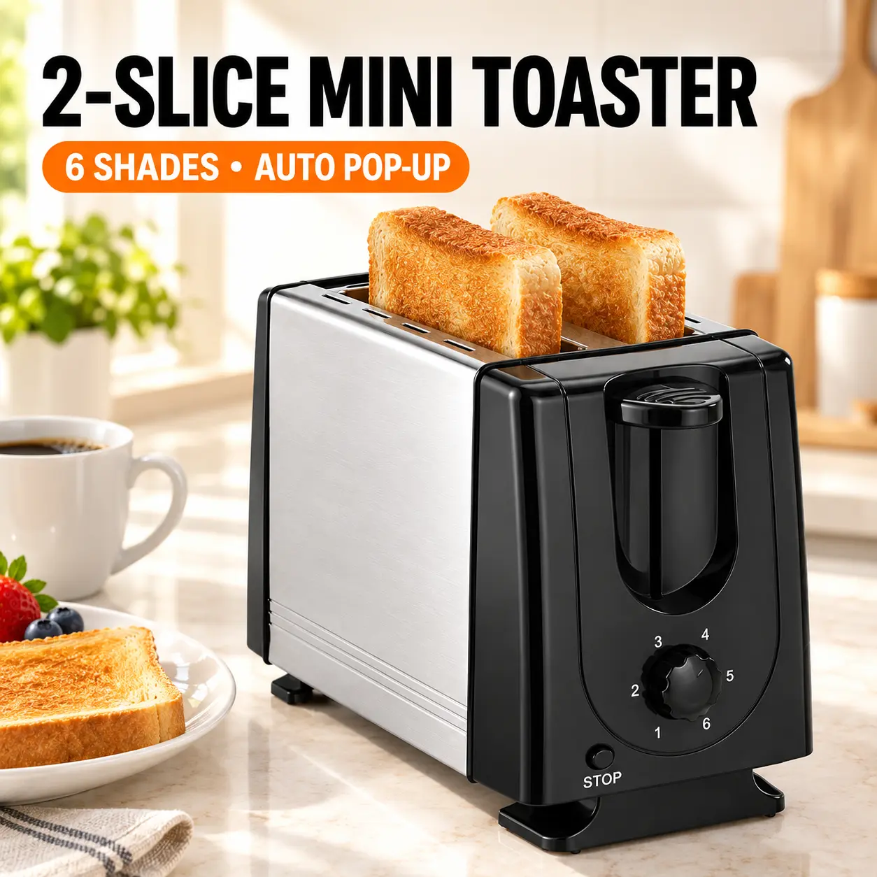 Mini Household Multi-Functional Appliance - Automatic Bread Dispenser, Toaster, Sandwich Maker for Breakfast Prep