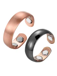 Adjustable Copper Rings for Men & Women, 99.99% Pure Copper, Simple Design, Durable Jewelry Gift, Best Choice for Him & Her, Metal Ring