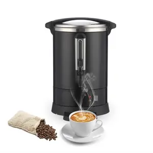 GARVEE Commercial Coffee Urns: Electric Coffee Dispensers & Hot Water Urns, Available in 12L, 14L, and 18L Capacities, Stainless Steel, Ideal for Catering, Meetings, and Parties, Brews 80-120 Cups
