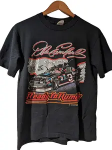 Vintage 1989 Nascar Chase Dale Earnhardt T-Shirt Cotton Fabric Menswear Top Unisex