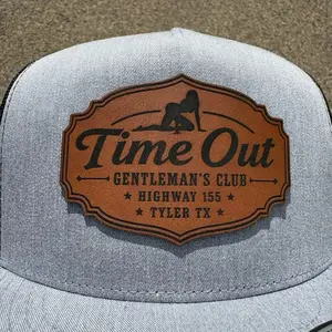 Time Out Men's SnapBack Patch Hat - Highway 155 Tyler TX Design trucker