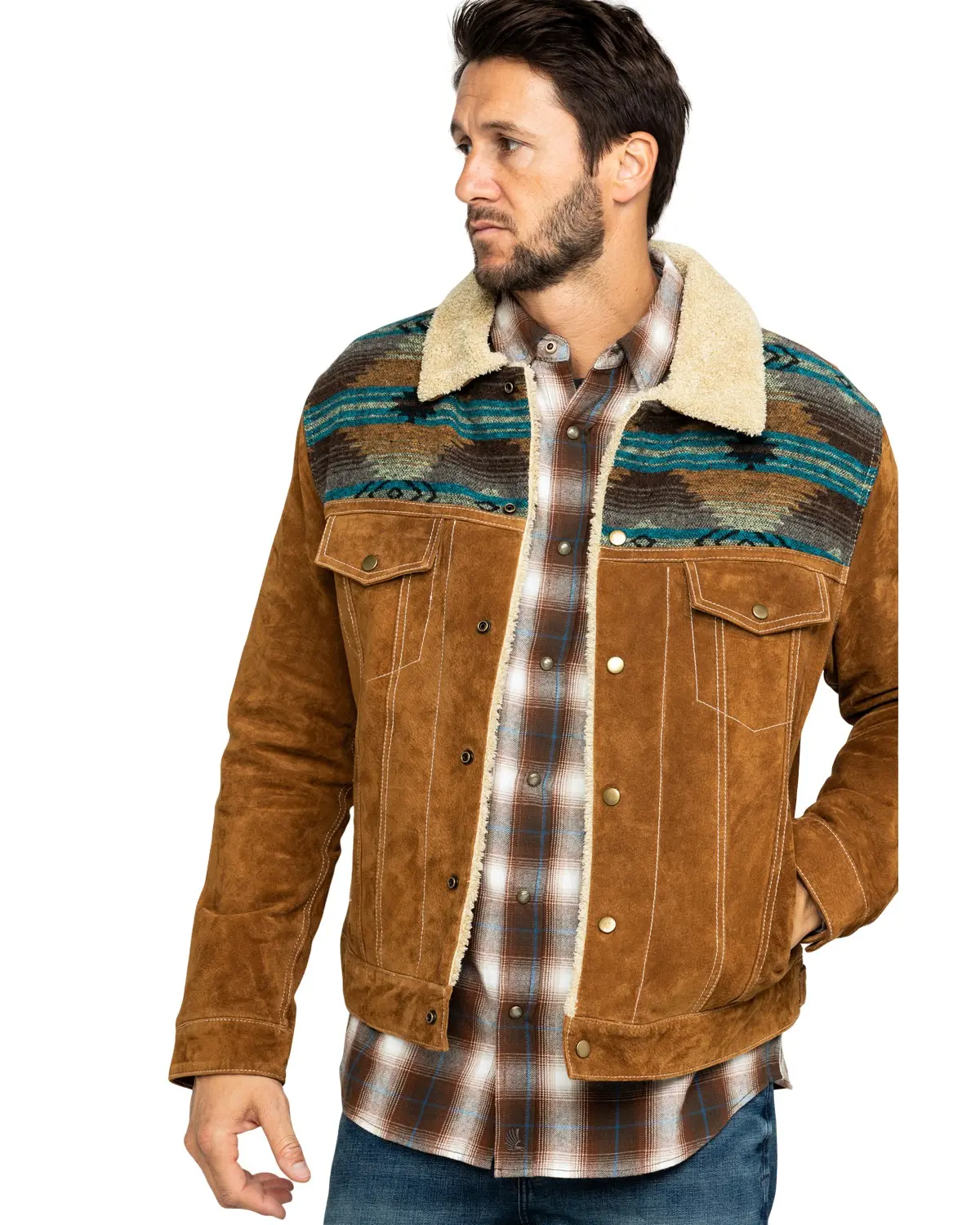 Scully Men's Men'S Boar Suede Jean Jacket - 1015-125-Brn Scully Men's Men'S Boar Suede Jean Jacket - 1015-125-Brn