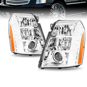 HID Projector Headlight For 2007-2014 Cadillac Escalade Headlamps LH+RH 07-14