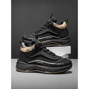 Men's High-Top Comfortable Sports Shoes, Trendy Versatile Thick Sole Height Increasing Sneakers, Casual Dad Shoes, Thick Soled Sneakers