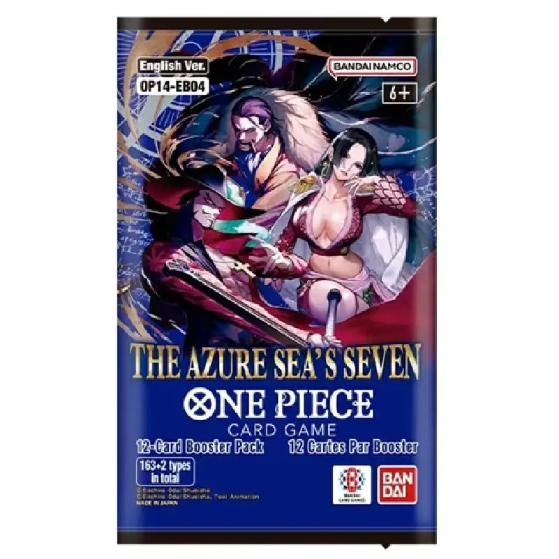 Bandai One Piece Card Game OP-14 "The Azure Sea's Seven" Booster Box 24 packs