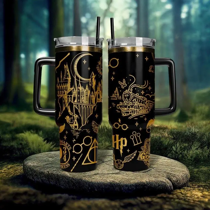 H Potter 20oz - 40oz Tumbler Stainless Steel, Double Wall Insulated, With  Handle  Magic Wizard Series Design, Perfect Gift for Fans - TikTok Shop