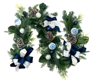 Northlight Pine with Blueberries Christmas Garland 6' x 8"