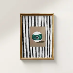 14 Ball Art Print – 9x12” Physical Pool Ball Wall Art