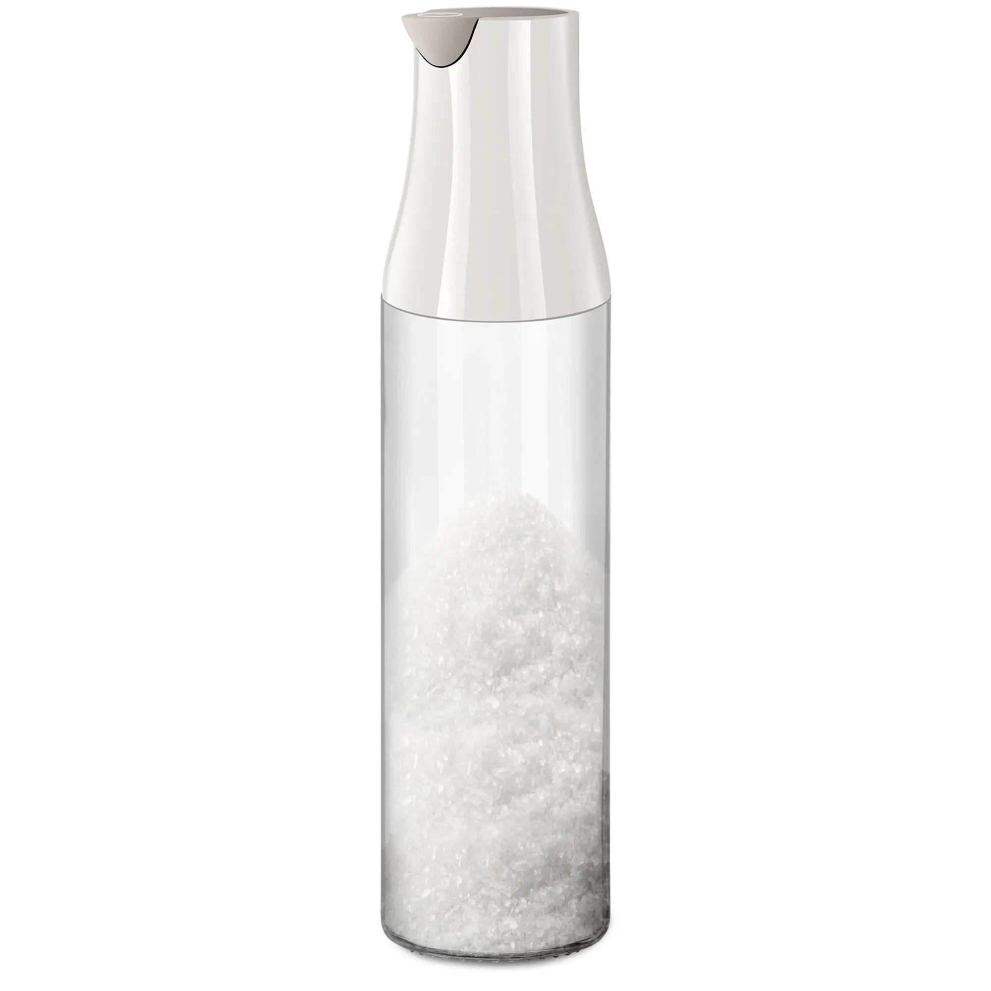 17 Oz Glass Sugar Dispenser With Pour Spout  Weighted Pourer Shaker Jar Creamer For Coffee Bar Tea & Baking Container White