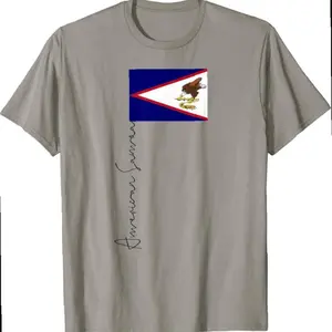 American Samoa Flag Sport Pole Signature T-shirt