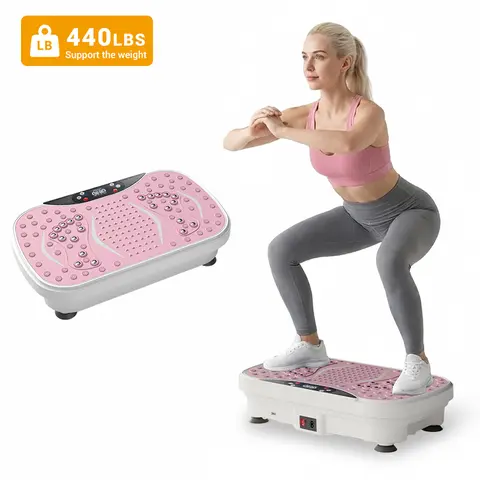 Umay Vibration Plate Trainer, Compact Multifunctional Fitness Training Equipment, Whole Body Workout Home Fitness Machine, Exercise Equipment for Home