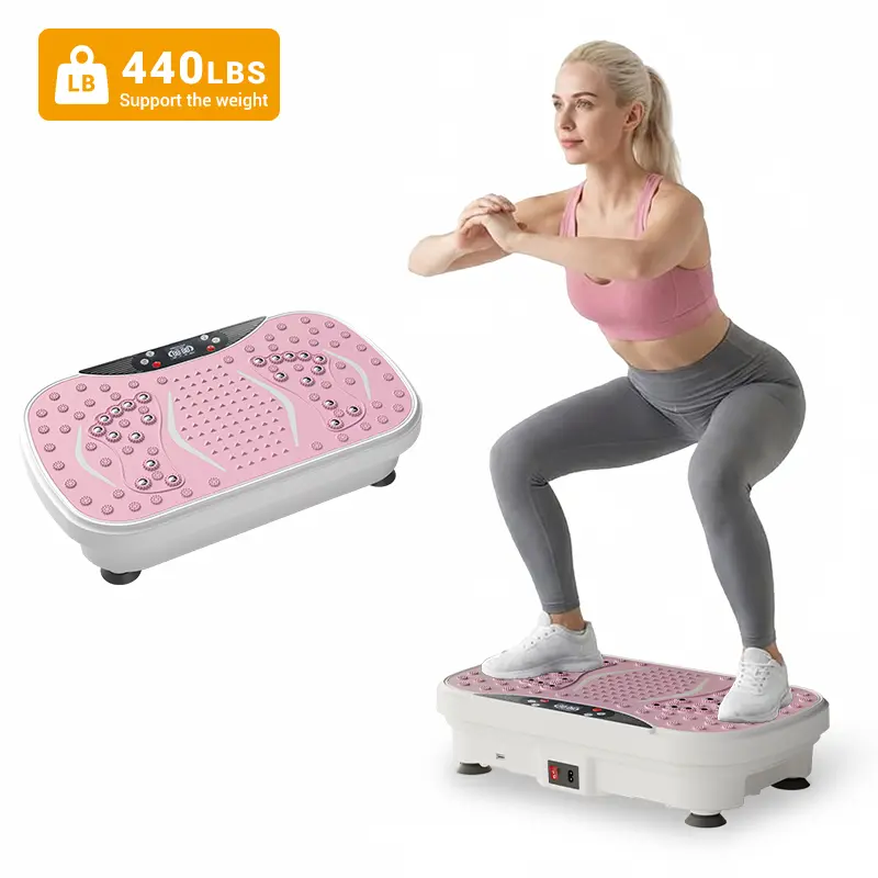 Umay Vibration Plate Trainer, Compact Multifunctional Fitness Training Equipment, Whole Body Workout Home Fitness Machine, Exercise Equipment for Home