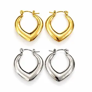 Stainless Steel Boho Hoop Earrings