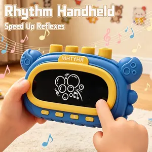 Ergonomic Grip Handheld Rhythm Jumping Game Toy Sweet Cartoon Crab Appearance Portable Entertainment Plaything For Free Time Entertainment Mood Relief Leisure Amusement Perfect Gift For Young Enthusiasts