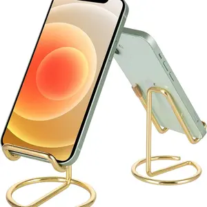 Cute Metal Phone Stand, Desktop Holder Phone Mount Compatible with All Phones, Smartphone, Cellphone, iPhone iPad, Stylish Accessory for Home Office Use