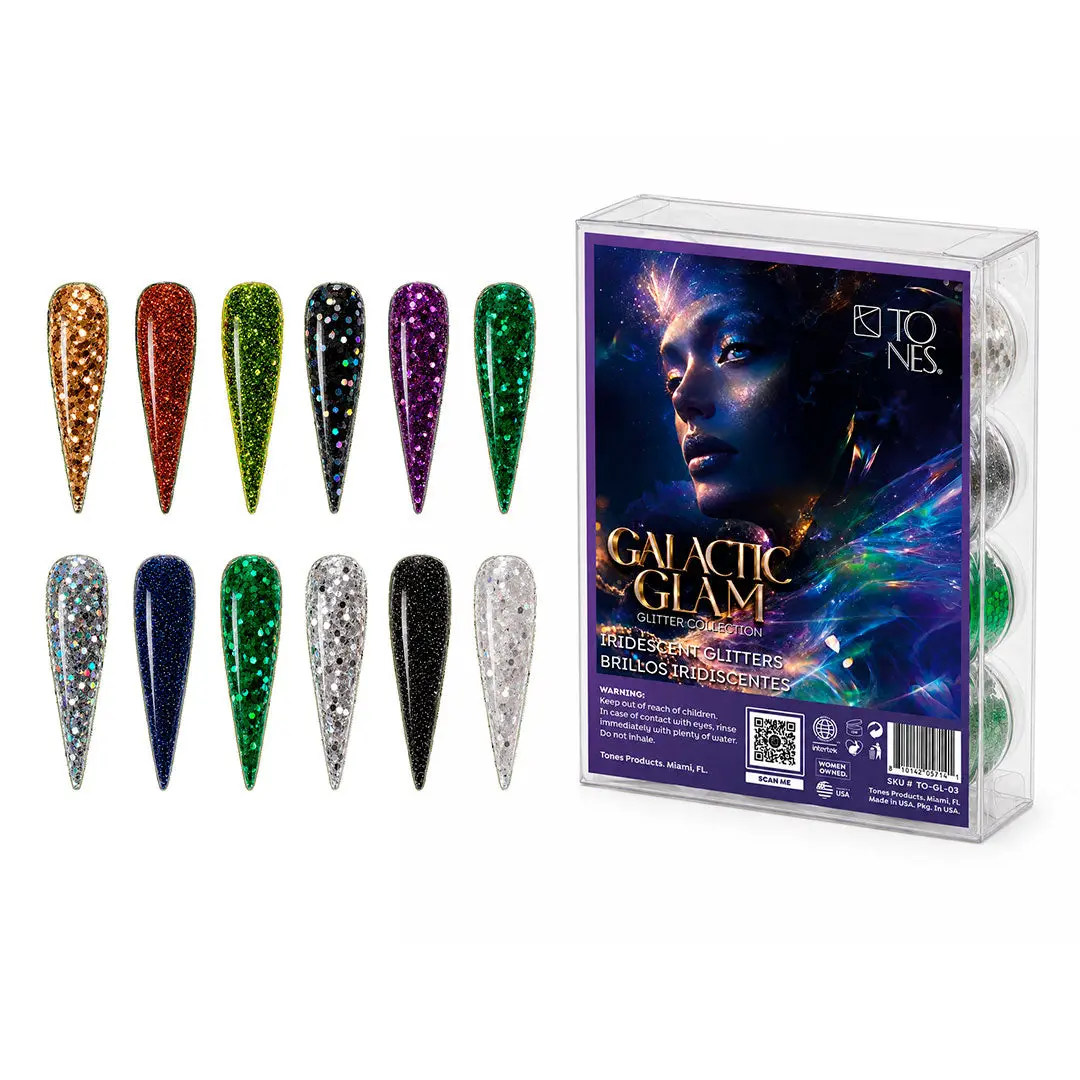 Pure Iridescent Glitter - Galactic Glam (12 x 0.25 oz)
