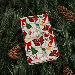 Christmas Bows Wrapping Papers