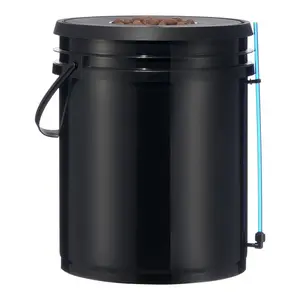 VEVOR DWC Hydroponic System, 5 Gallon 4 Buckets, Deep Water Culture Growing Bucket, Hydroponics Grow Kit with Pump, Air Stone and Water Level Device, for Indoor/Outdoor Leafy Vegetables