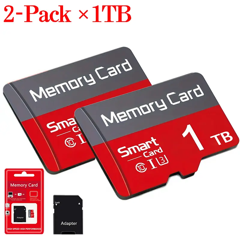 Memory card with adapter Flash memory card - micro tf Micro SD/TF card is compatible with tablet computers, smart phones, speakers, cameras and automotive systems Microsd Card