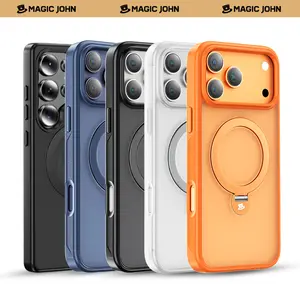NEW - MAGIC JOHN 360 Degree Invisible Magnetic Stand Phone Case for iPhone and SamSung