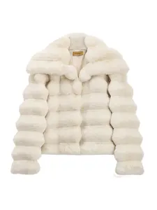 Fumora Fashion Luxury Faux Fur Cropped Jacket for Women - Ultra Soft Fuzzy Shaggy Coat, Warm Winter Outwear for Party & Streetwear (Cruelty-Free)