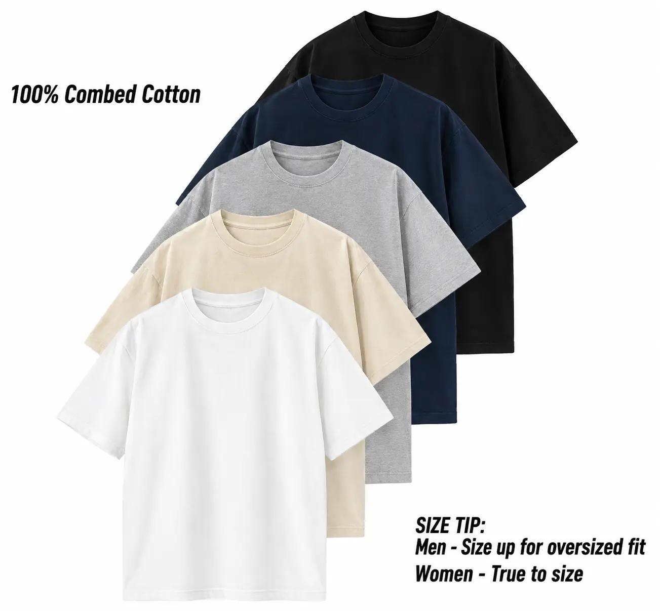 Unisex Cotton Crew Neck T-Shirt, Premium Plain Short Sleeve Tee, Relaxed Fit Solid Color Casual Top for Everyday Wear, Soft Comfortable Basic Shirt