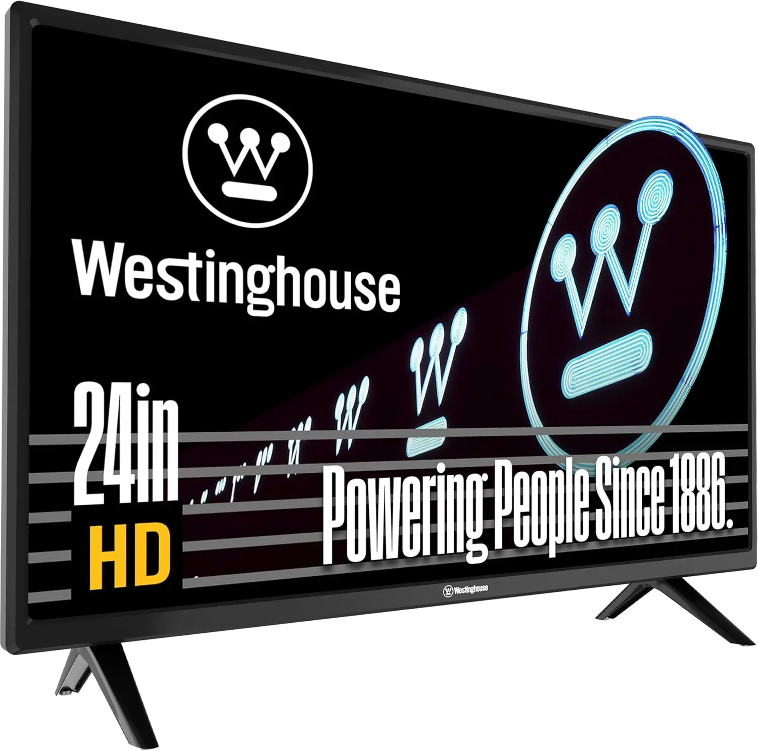 Westinghouse 24-Inch HD LED Non-Smart Small Flat Screen TV, Compatible with Fire Stick, Roku, Apple TV for Computer Monitor Use