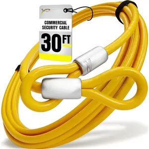 Commercial Heavy Duty Braided Galvanized Steel  Deterrent   with Looped Ends. (1/2 Inch Thick, 7x19 Construction, 30 )