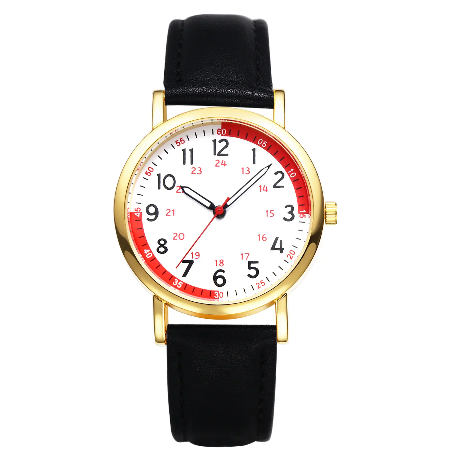 OIDEA Women's Wearable Wristwatch Set - Round Arabic Numeral Hard Glass Dial, 24H Quartz Analog Movement, Pulse Calculation, Elegant Casual Leather Strap Fashion Watch for Women summerwins,summerwins