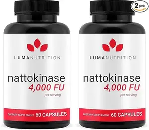 Luma Nutrition Nattokinase Supplement - Natto 4000 FU Per Serving, Premium Heart Health Support - Vegan & Gluten Free - 60 Capsules - Made in USA