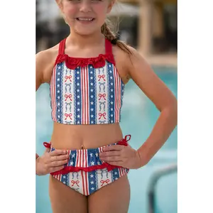 Ruffle Tankini Set - Little Miss Liberty