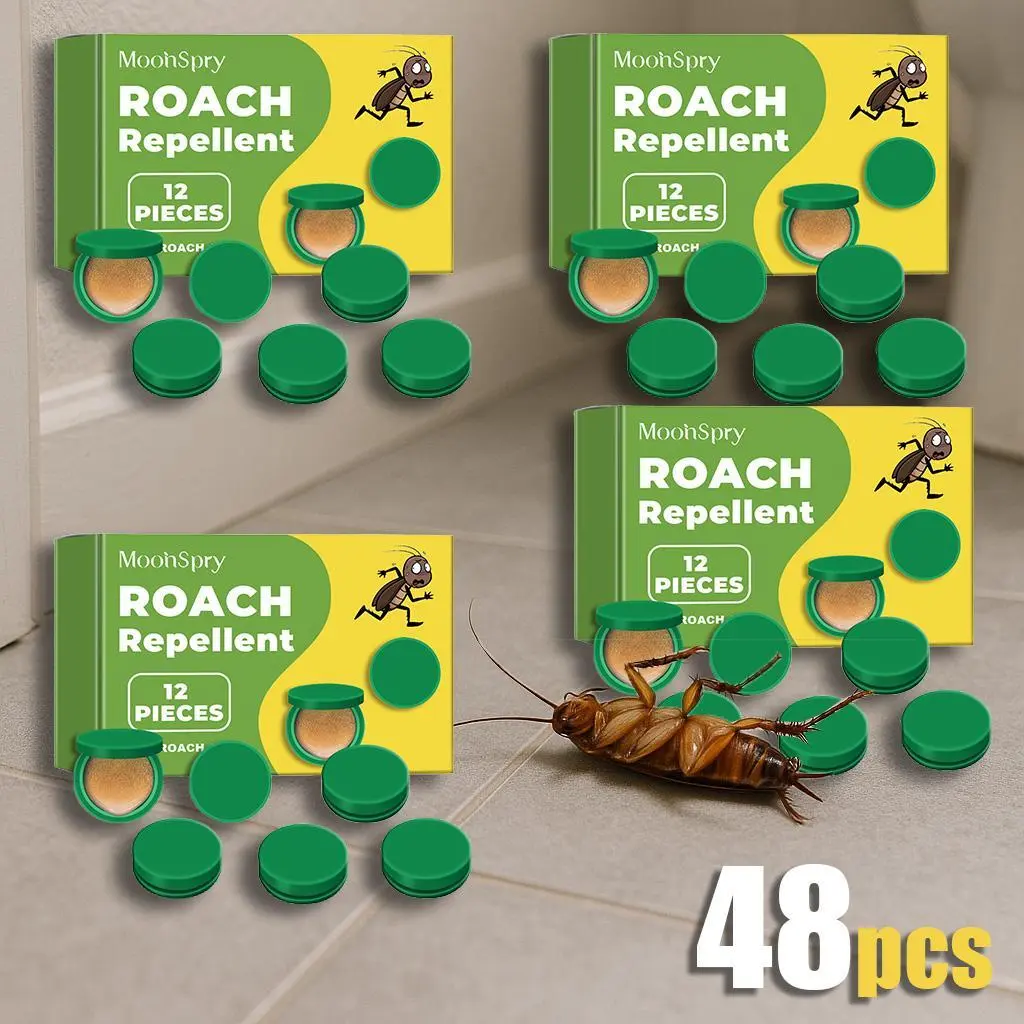 MoonSpry Roach Repellent, Domestic Dormitory Kitchen Powerful Cleaning Cockroach Exterminator Cockroach Gel Bait Pest Control Kit Rodent Repellent Pouches for Indoor & Outdoor Multi-Surface Microfiber Floor Mop indoor infestation, Cockroach Repellent Cock