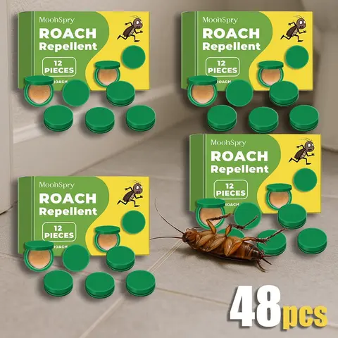 MoonSpry Roach-Control Kit - Powerful Cockroach Gel Bait, Rodent Repellent Pouches, Multi-Surface Microfiber Floor Mop, Anti Cockroach Indoor Insect Control, Insecticidal Solution for Home & Outdoor Use