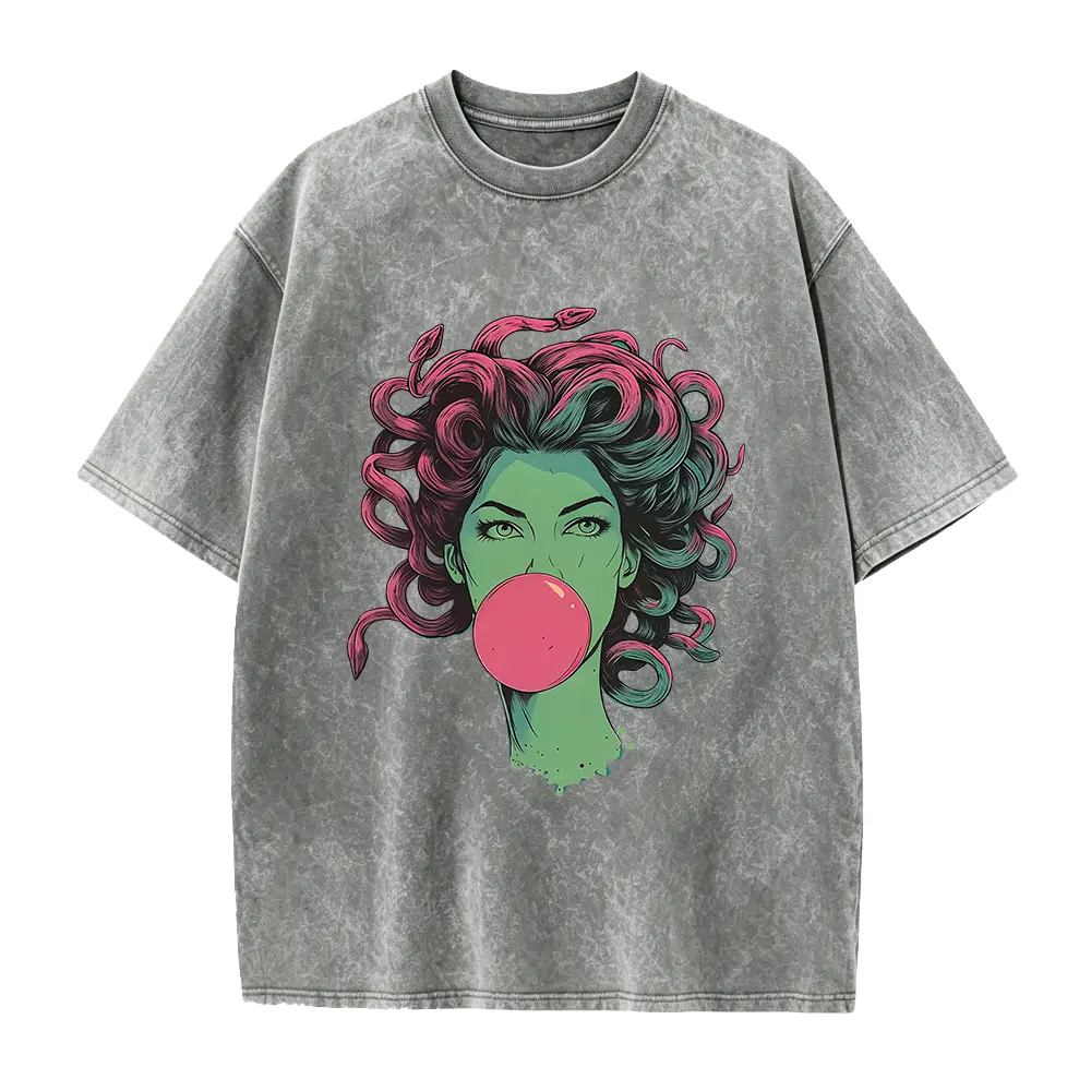 Washed T-shirt-Grey