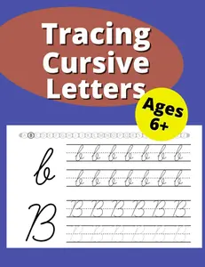 Tracing Cursive Letters: Cursive Handwriting Workbook for kids, Handwriting practice paper for kids