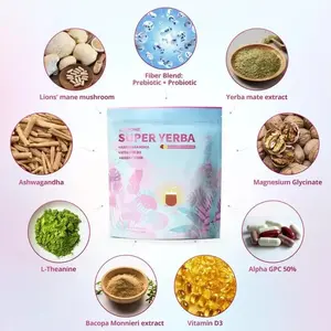 ZOOONE Super Yerba I Yerba Mate Instant Tea Powder IRASPBERRY LEMONADE Flavor I 30 Servings