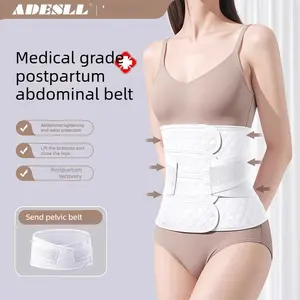 Medical abdominal binder - postpartum recovery wrap for c-section & natural birth - tummy control, slimming, and postpartum recovery